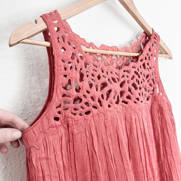 Anthropologie Rohit Gandhi Rahul Khanna Flowy Cut Out Gauze Dress Size XS - Picture 7 of 10